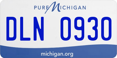 MI license plate DLN0930