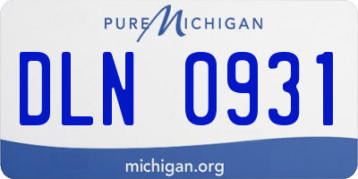 MI license plate DLN0931