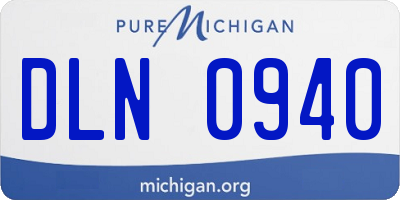 MI license plate DLN0940