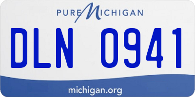 MI license plate DLN0941