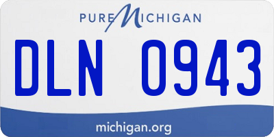 MI license plate DLN0943