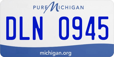 MI license plate DLN0945