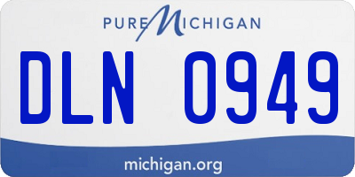 MI license plate DLN0949