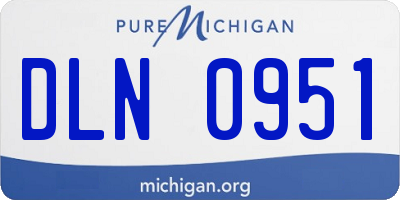 MI license plate DLN0951