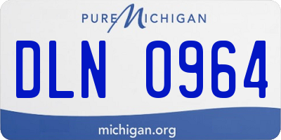 MI license plate DLN0964