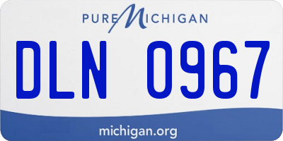 MI license plate DLN0967