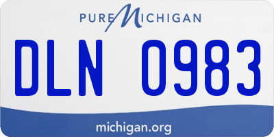 MI license plate DLN0983