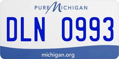 MI license plate DLN0993