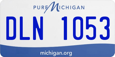 MI license plate DLN1053