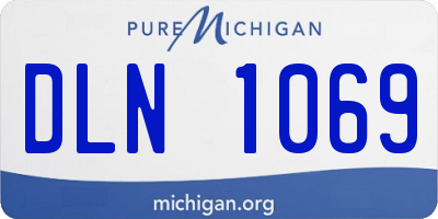 MI license plate DLN1069