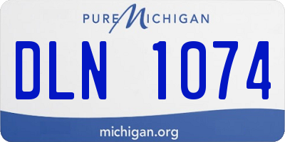 MI license plate DLN1074