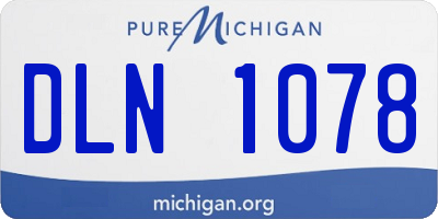 MI license plate DLN1078