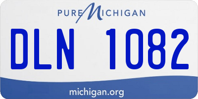 MI license plate DLN1082