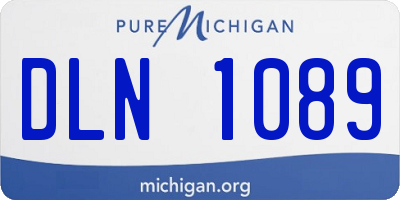 MI license plate DLN1089