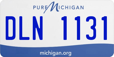 MI license plate DLN1131