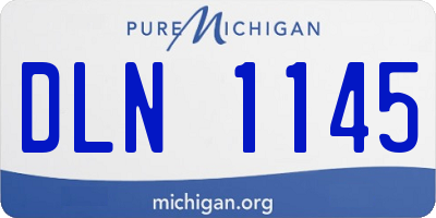 MI license plate DLN1145