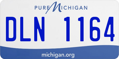 MI license plate DLN1164