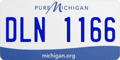 MI license plate DLN1166
