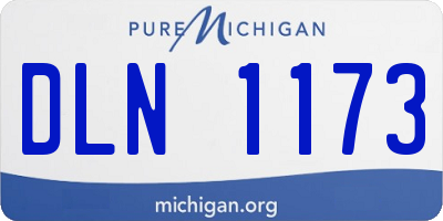 MI license plate DLN1173