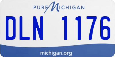 MI license plate DLN1176