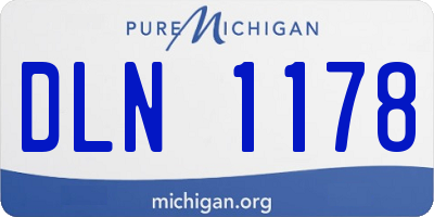 MI license plate DLN1178