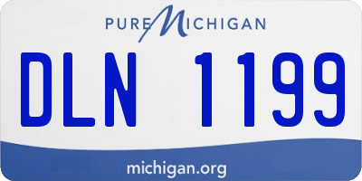 MI license plate DLN1199