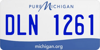 MI license plate DLN1261