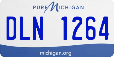 MI license plate DLN1264