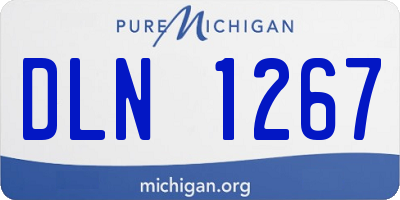 MI license plate DLN1267