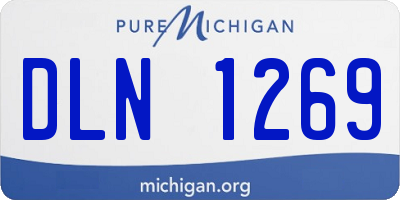 MI license plate DLN1269