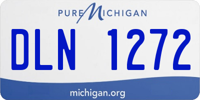 MI license plate DLN1272
