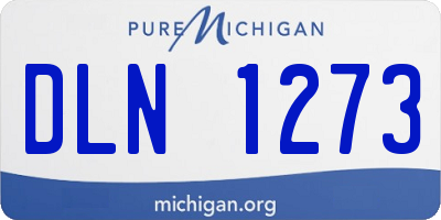 MI license plate DLN1273