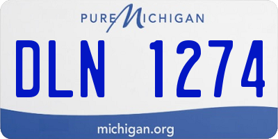 MI license plate DLN1274