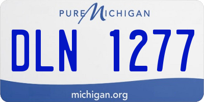 MI license plate DLN1277