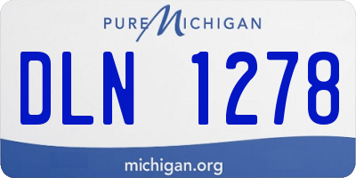 MI license plate DLN1278