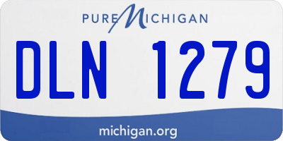 MI license plate DLN1279