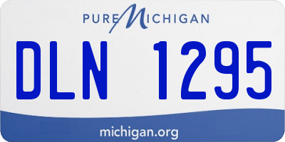 MI license plate DLN1295
