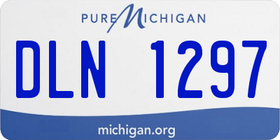 MI license plate DLN1297
