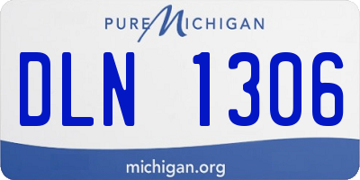 MI license plate DLN1306