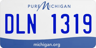 MI license plate DLN1319