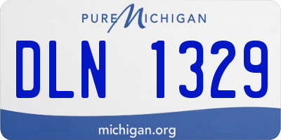 MI license plate DLN1329