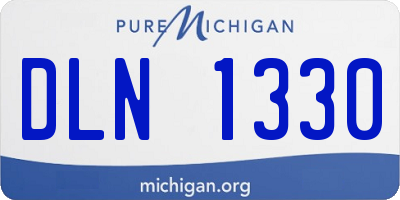 MI license plate DLN1330