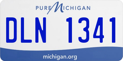 MI license plate DLN1341