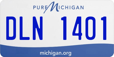 MI license plate DLN1401