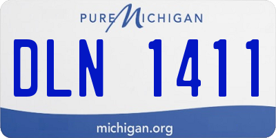 MI license plate DLN1411