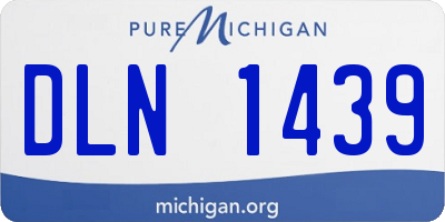 MI license plate DLN1439