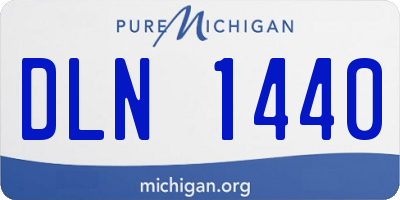 MI license plate DLN1440