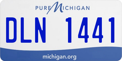 MI license plate DLN1441