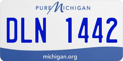 MI license plate DLN1442