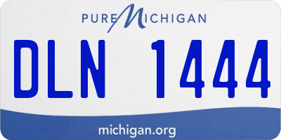 MI license plate DLN1444